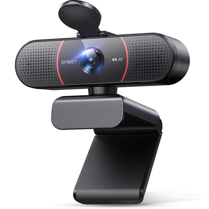 EMEET C960 4K Webcam: Auto Focus, Dual AI Noise-Cancelling Mics