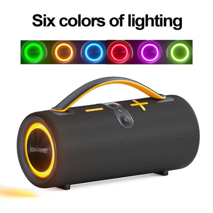 Lewinner 60W Portable Bluetooth Speaker with RGB Lights