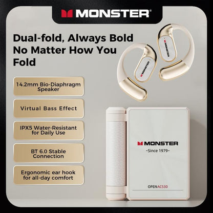 Monster AC530 Bluetooth Earbuds for Running & Workouts